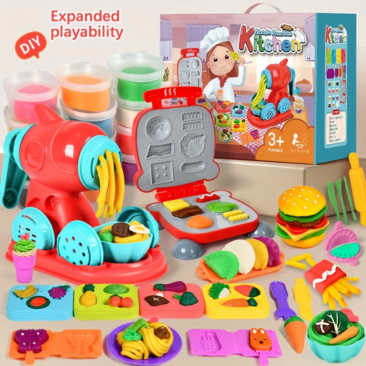 Clay Two in One Colorful Dough Kitchen Creative Food Toy Set
