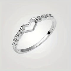 Hot Love Hollow Ring Heart Jewelry Men Women Finger Ring