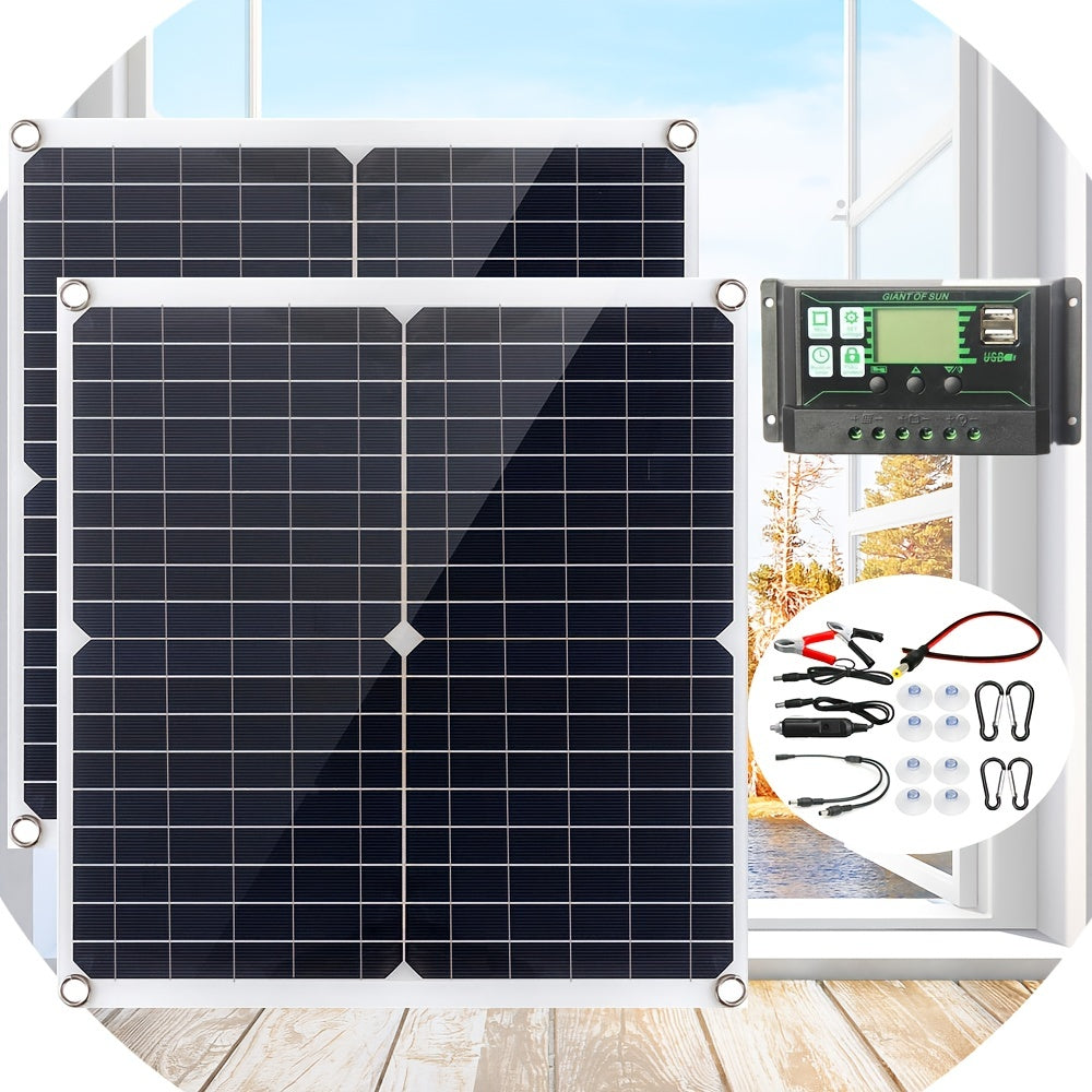 Dual 12V 5V Solar Panel Kit 50W & 100W Panels