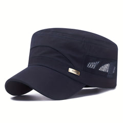 Flat Top Baseball Dad Sun Cap Adjustable Outdoor Sports Cap