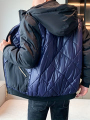 Men's Hooded Cotton Padded Jacket for Winter