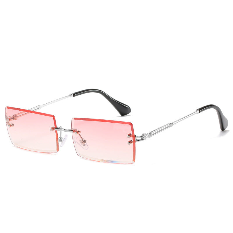 Rimless Rectangle Sunglasses UV400 Sun Glasses