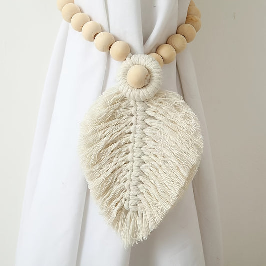 Bohemian Beaded Curtain Tieback for Home Office