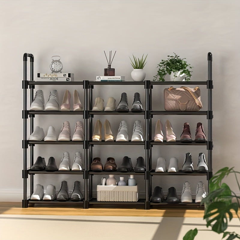 3 Row Shoe Rack Space Saving Easy Assembly