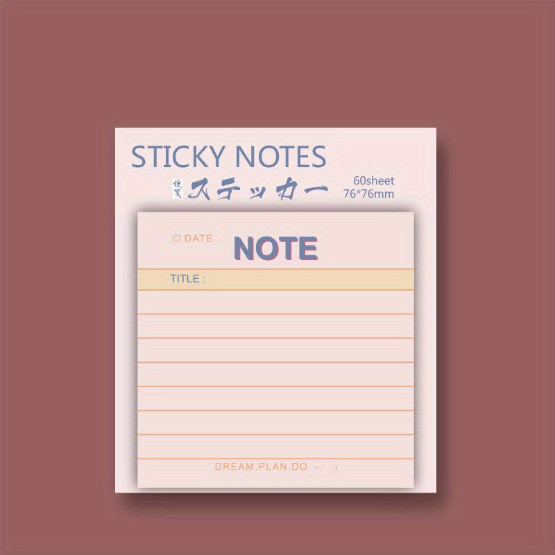 Cute Cartoon Sticker Memo Notebooks