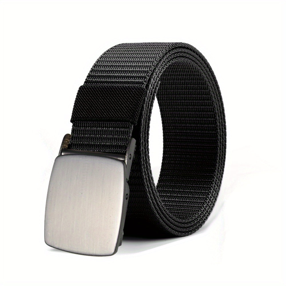 Men's Automatic Buckle Tape Belt Nylon Tactical Belt
