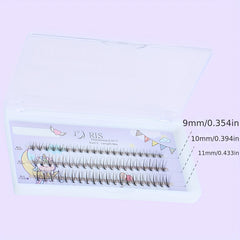 9-11mm Cluster Lashes Simulated Curling Self Grafted Individual Fairy Lashes