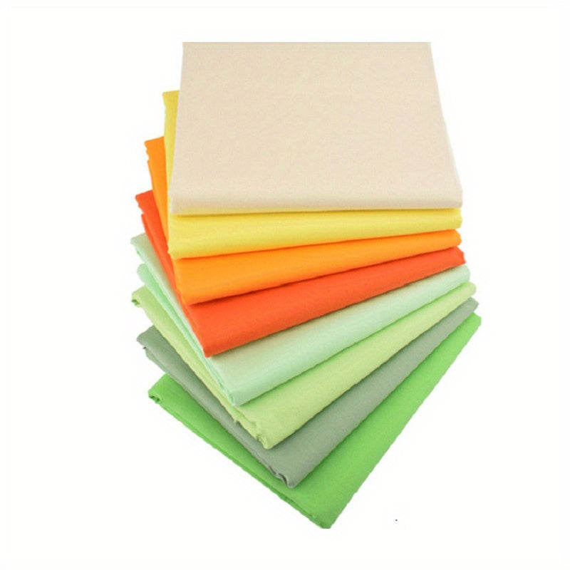 8 Pack Pre Cut Quilting Squares 9.8 x 9.8 Fabric Pieces in Assorted Colors