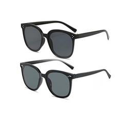 2pcs Men's UV Resistant Sunglasses With Box Packaging