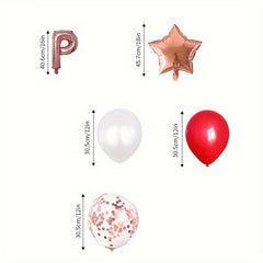 Happy New Year Foil Balloon Set - Party Decoration