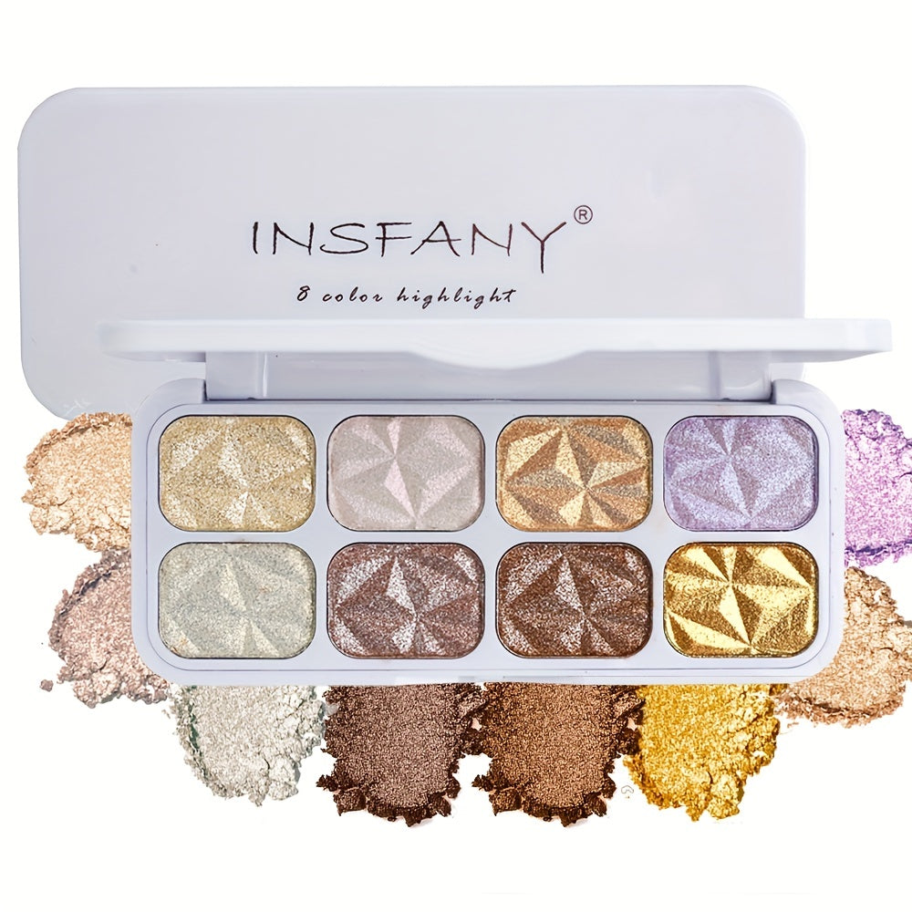 8 Colors Highlighter Contouring Palette for Face