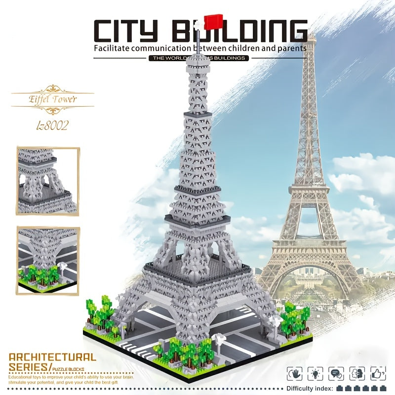 Eiffel Tower Building Blocks Set Educational Toy for Adults