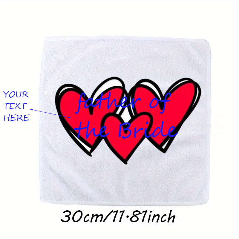 Personalized Wedding Handkerchief for Bride & Groom
