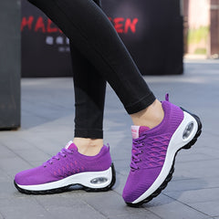 Women's Textured Athletic Running Shoes Air Cushion Lightweight Footwear