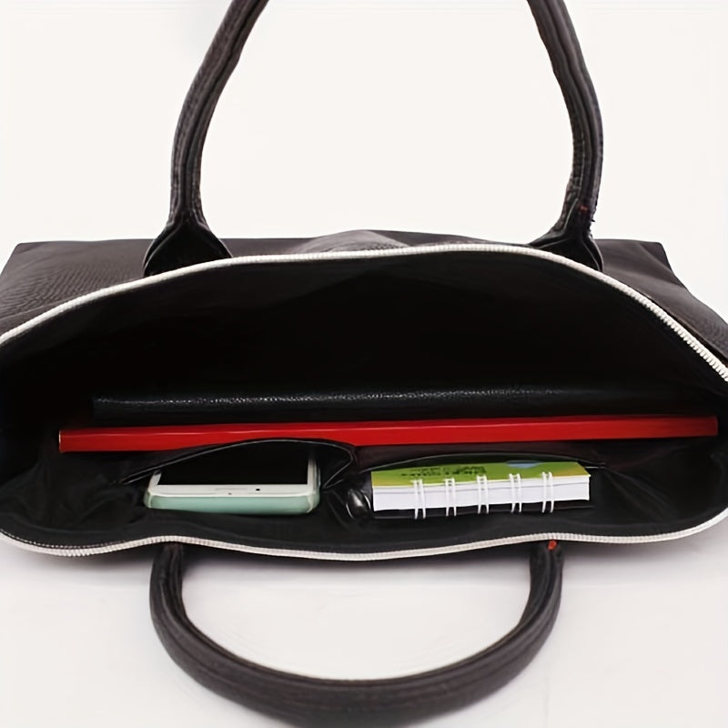 Business Document Bag A4 Office Meeting Bag Data Portable Zipper Large Capacity
