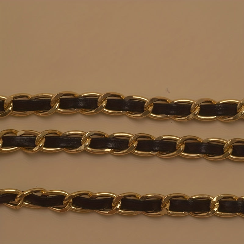 Gold Heart Pendant Waist Chain Double Layer Decorative Dress Girdle