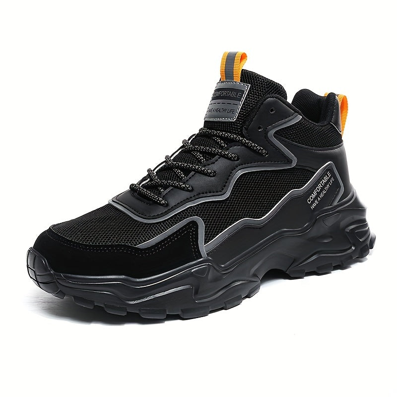 Men's High Top Mesh Chunky Sneaker Casual Shoes Spring Summer