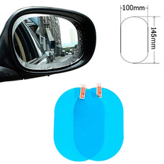 2pcs Anti Rain Clear Film Stickers for Car Rear Lenses