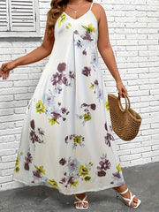  Floral Print Cami Maxi Dress