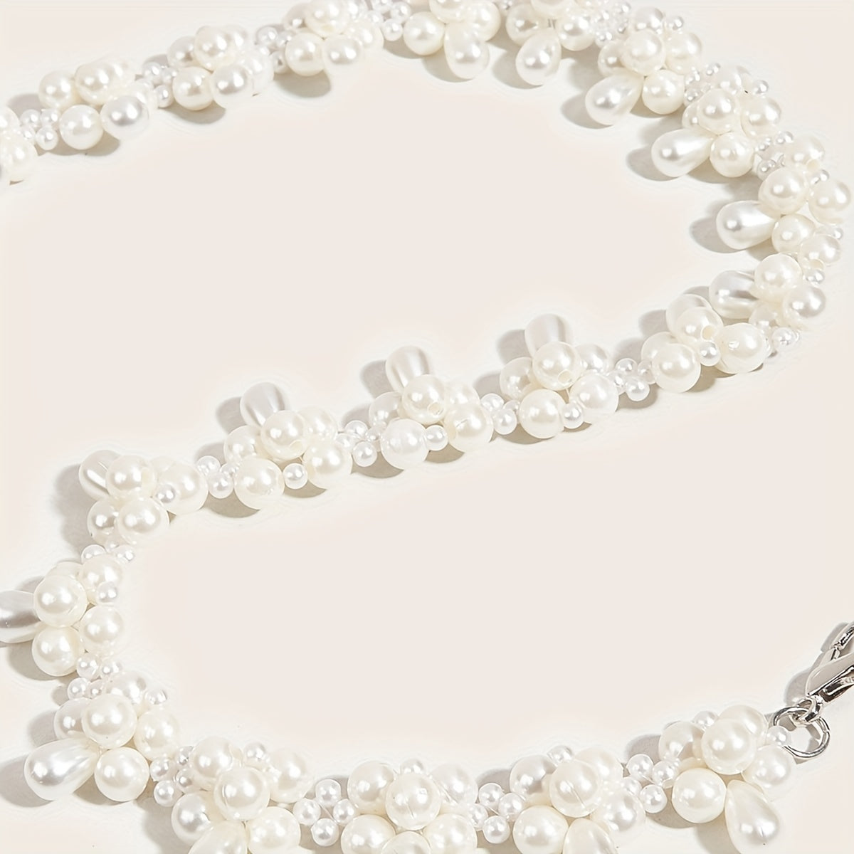 Faux Pearl Waist Chain Belly Chain Decorative Girdle For Women
