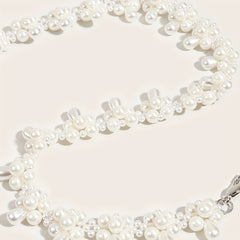 Faux Pearl Waist Chain Belly Chain Decorative Girdle For Women
