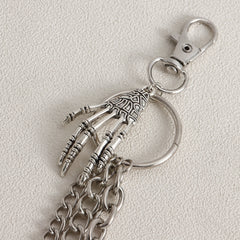 Skull Hand Heart Lock Decorative Pant Chain Waist Chains Hip Hop Rock Punk
