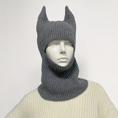 Unisex Rabbit Ear Hat Knitted Woolen Hat 3D Animal