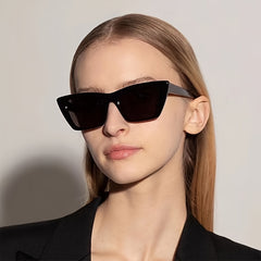 Cat Eye Square Sunglasses Women Unisex Classic Hiking Driving Eyeglasses
