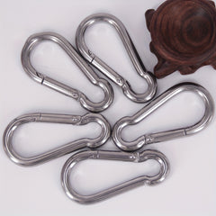 Stainless Steel Spring Buckle Keychain for Dog Leash and Outdoor Activities
