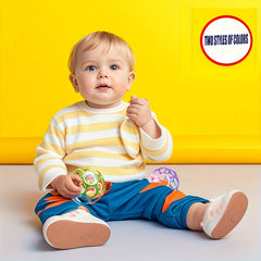 4-Piece Baby Handheld Rattle Toy Set for Early Grasping Ability