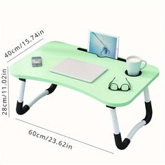 1pc Notebook Computer Desk Bed Lazy Folding Table For Student Dormitory Bedroom