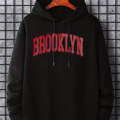 'Brooklyn' Print Hoodie for Men