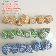Vintage Style Acrylic Dice Set for Board Games