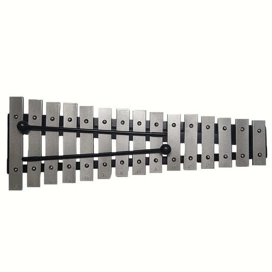 15 Note Silvery Metal Glockenspiel Music Instrument Percussion