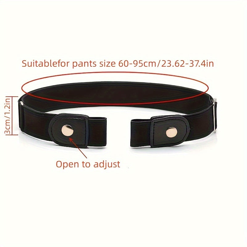 Adjustable Elastic Waist Belt with Buckle for Comfortable Fit