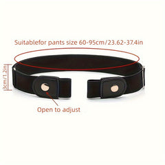 Adjustable Elastic Waist Belt with Buckle for Comfortable Fit