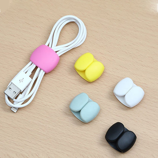 5pcs Cord Holder Cable Organizer Wire Manager Data Cable Storage