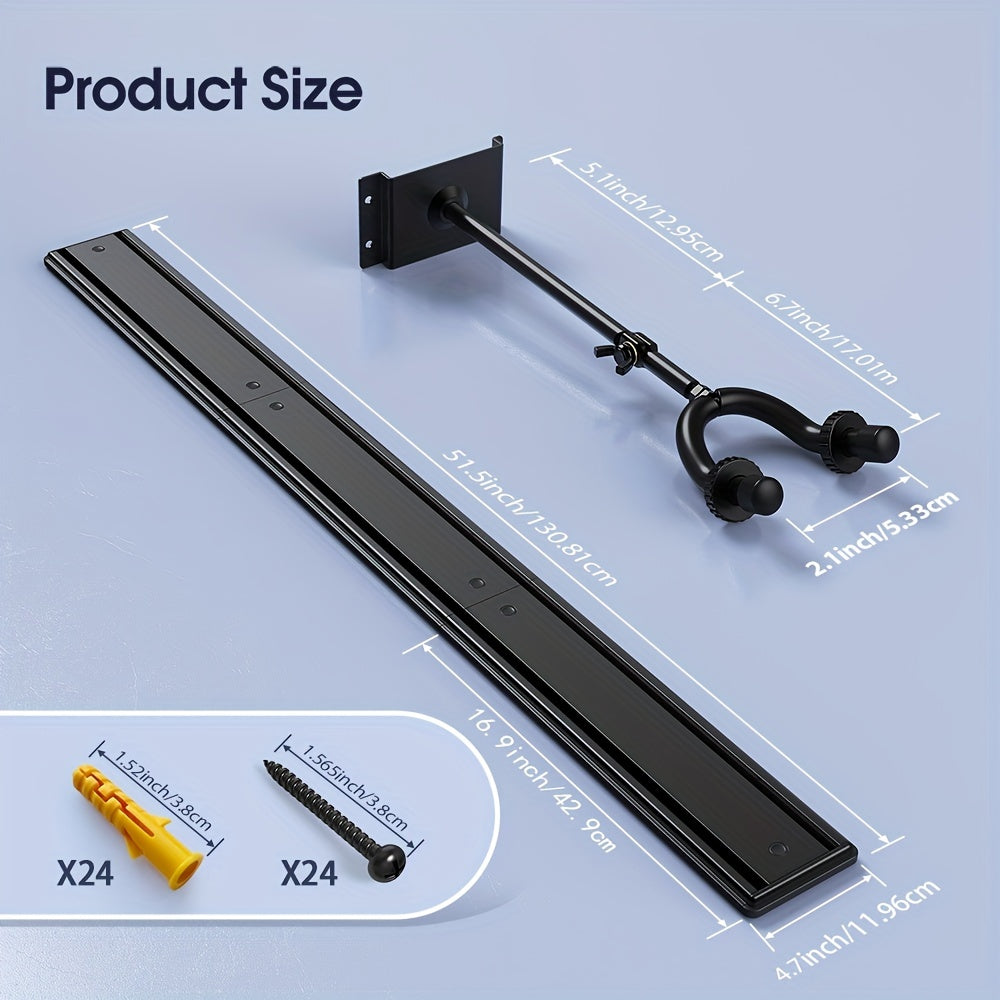 Adjustable Aluminum Wall Mount for Guitars