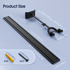 Adjustable Aluminum Wall Mount for Guitars