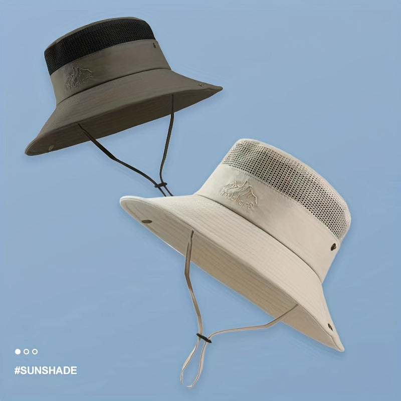 Breathable Mesh Top Bucket Hat for Outdoor Activities