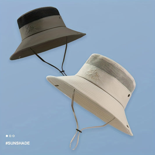 Breathable Mesh Top Bucket Hat for Outdoor Activities