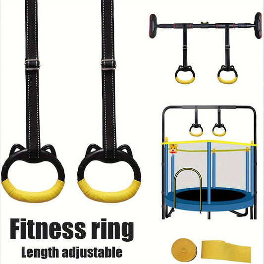 Gymnastic Rings with Straps and Buckles for Full Body Workout