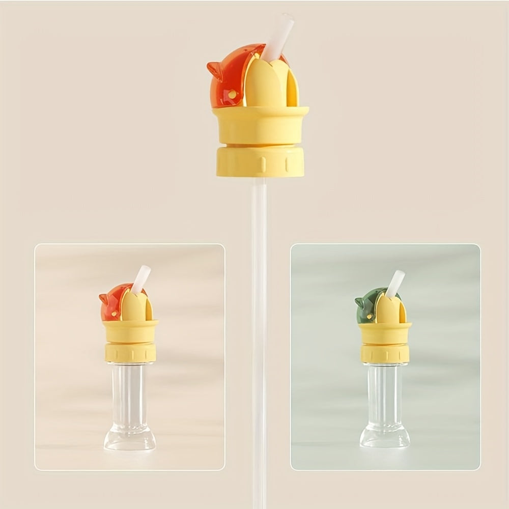 Spill-Proof Baby Water Bottle Cap with Straw