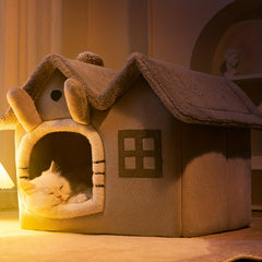 Warm & Comfy Cat Bed - Foldable Design