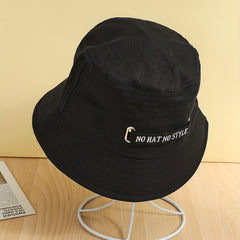Kpop Couple Bucket Hat Solid Unisex Sunscreen Fisherman Cap
