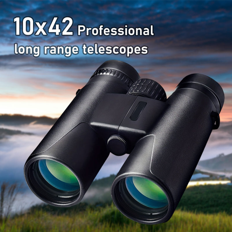 10x42 Professional Binoculars for Long Distance Viewing