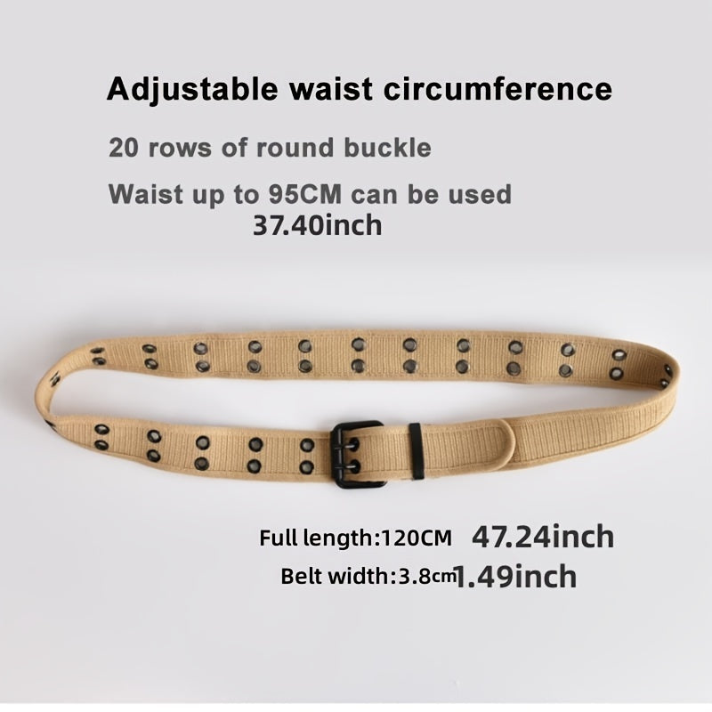 Men's Army Military Nylon Webbing Tactical Belt Casual Unisex Belts