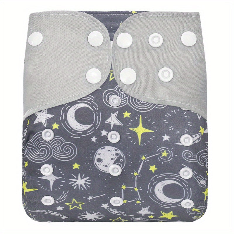 Cartoon Print Reusable Baby Cloth Diaper