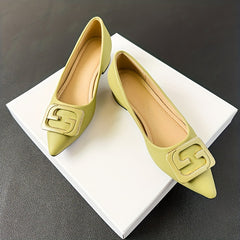 Women's Buckle Decor Non-slip Slip On Soft Sole Shoes