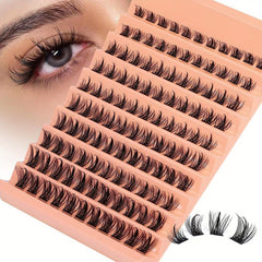 Cluster Lashes Wispy D Curling Eyelash Extensions 10-16mm DIY Lash Extensions